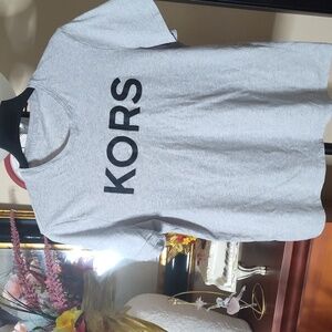 Michael Kors Tee Shirt Short Sleeve Gray Medium